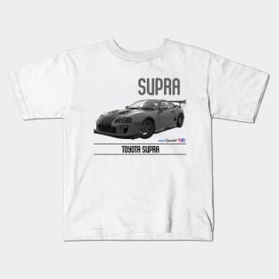 Supra Time Attack Silver Stripe Kids T-Shirt